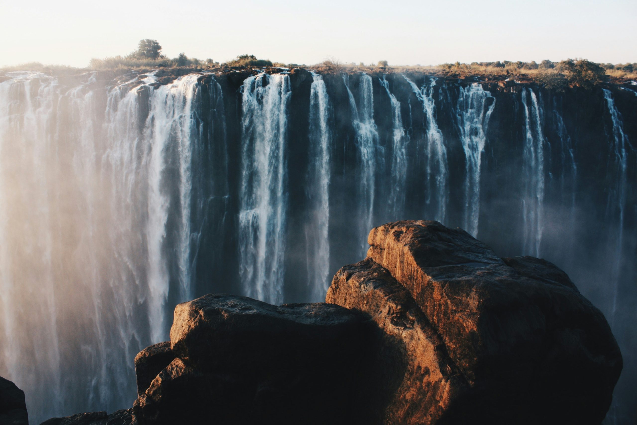 Victoria Falls landscape representing tourism website design in Zimbabwe
